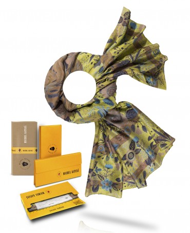 Палантин Женский SN40-FL.DE.FEE/CITRON